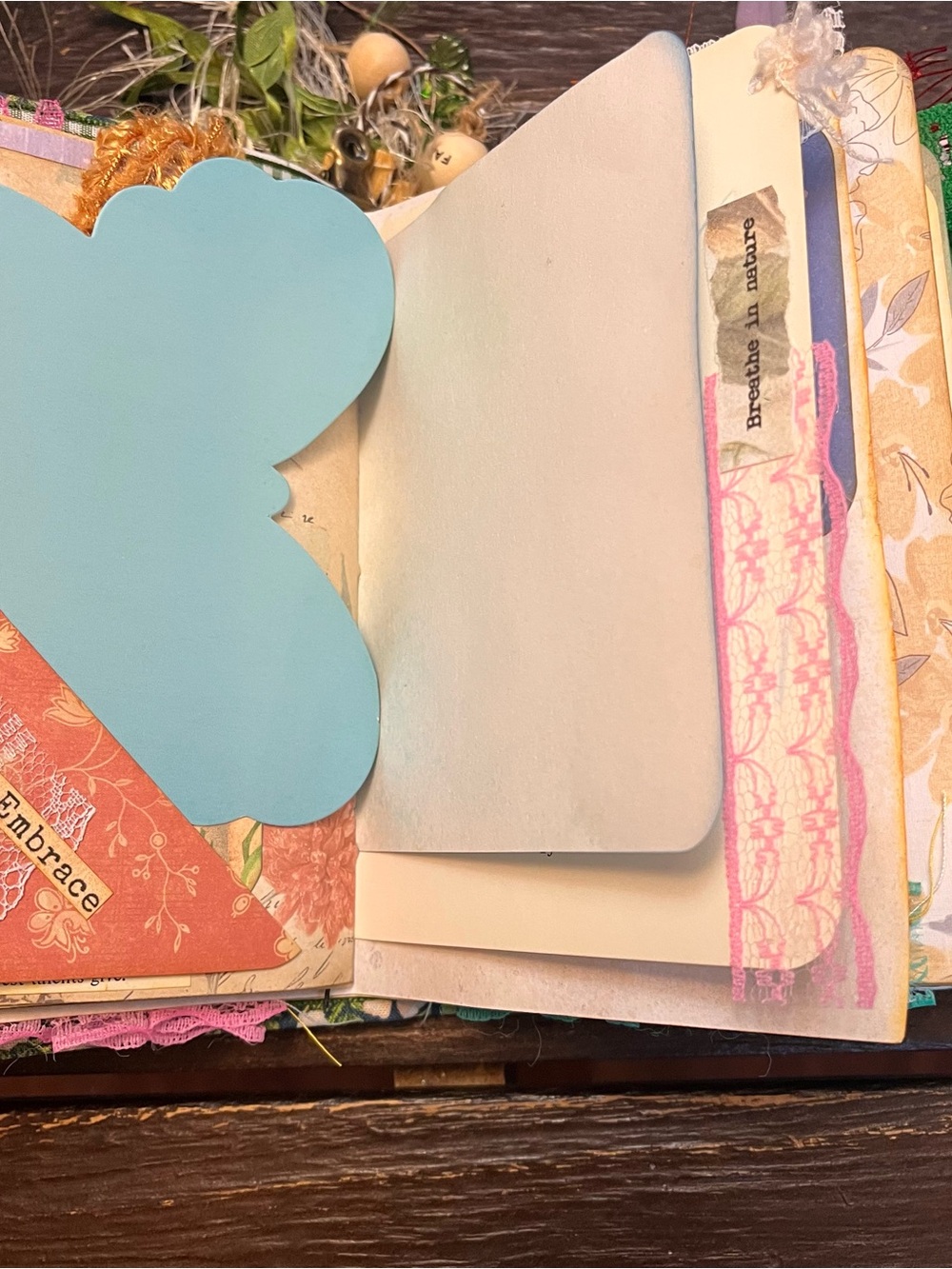 Small Chunky Junk Journal Nature Music Christian Faith Based Softcover 3 Sig - Picture 14 of 16